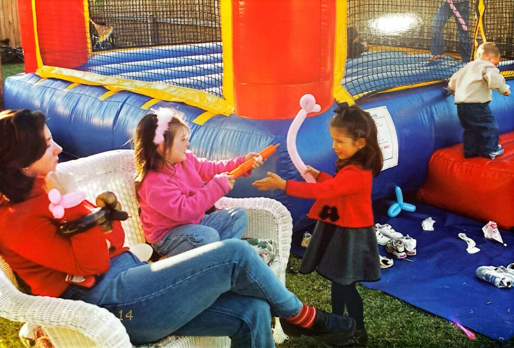 baleigh shortreed blowing up balloons age young age for child at birthday party