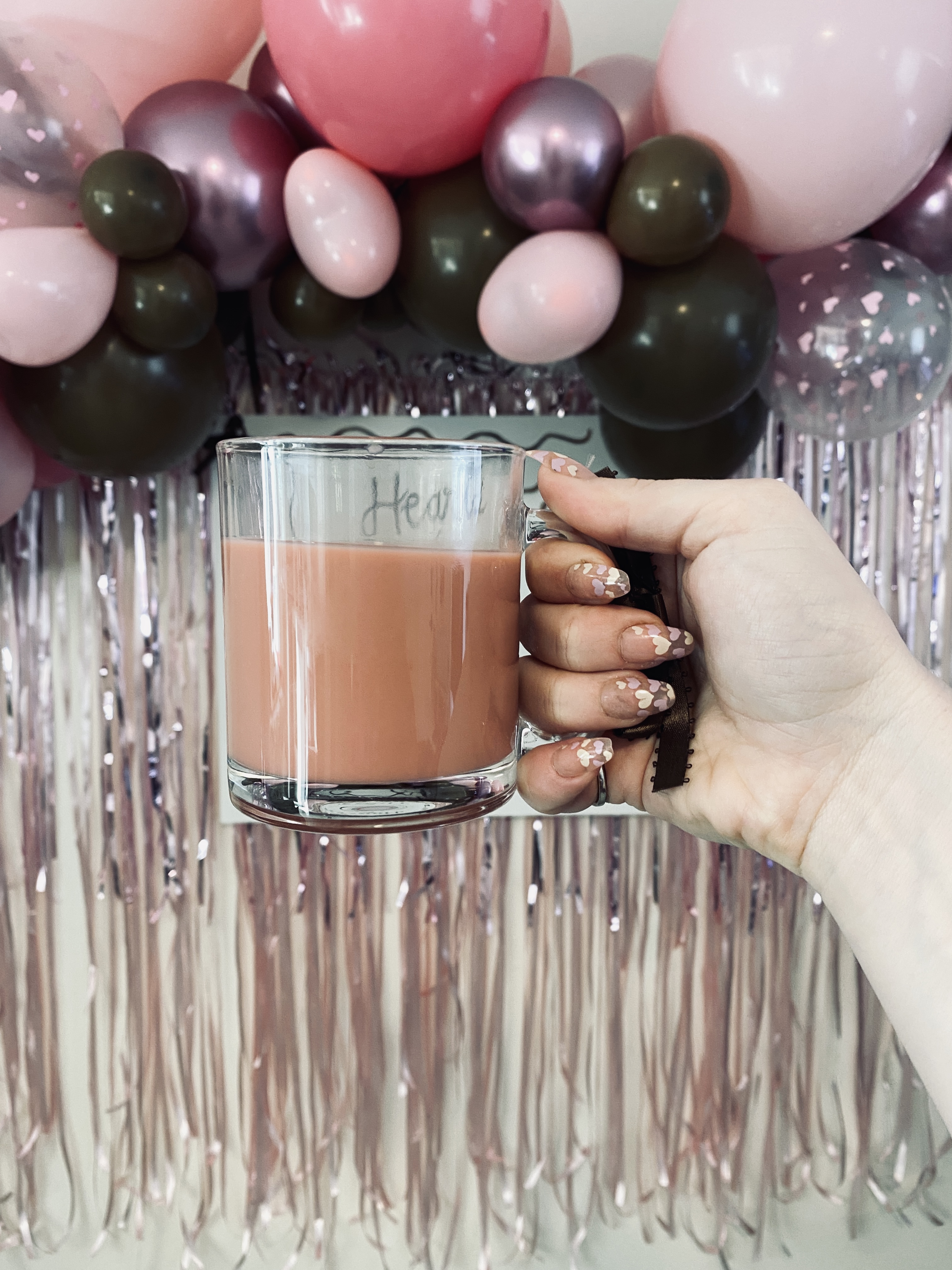 pink coffee photoshoot image