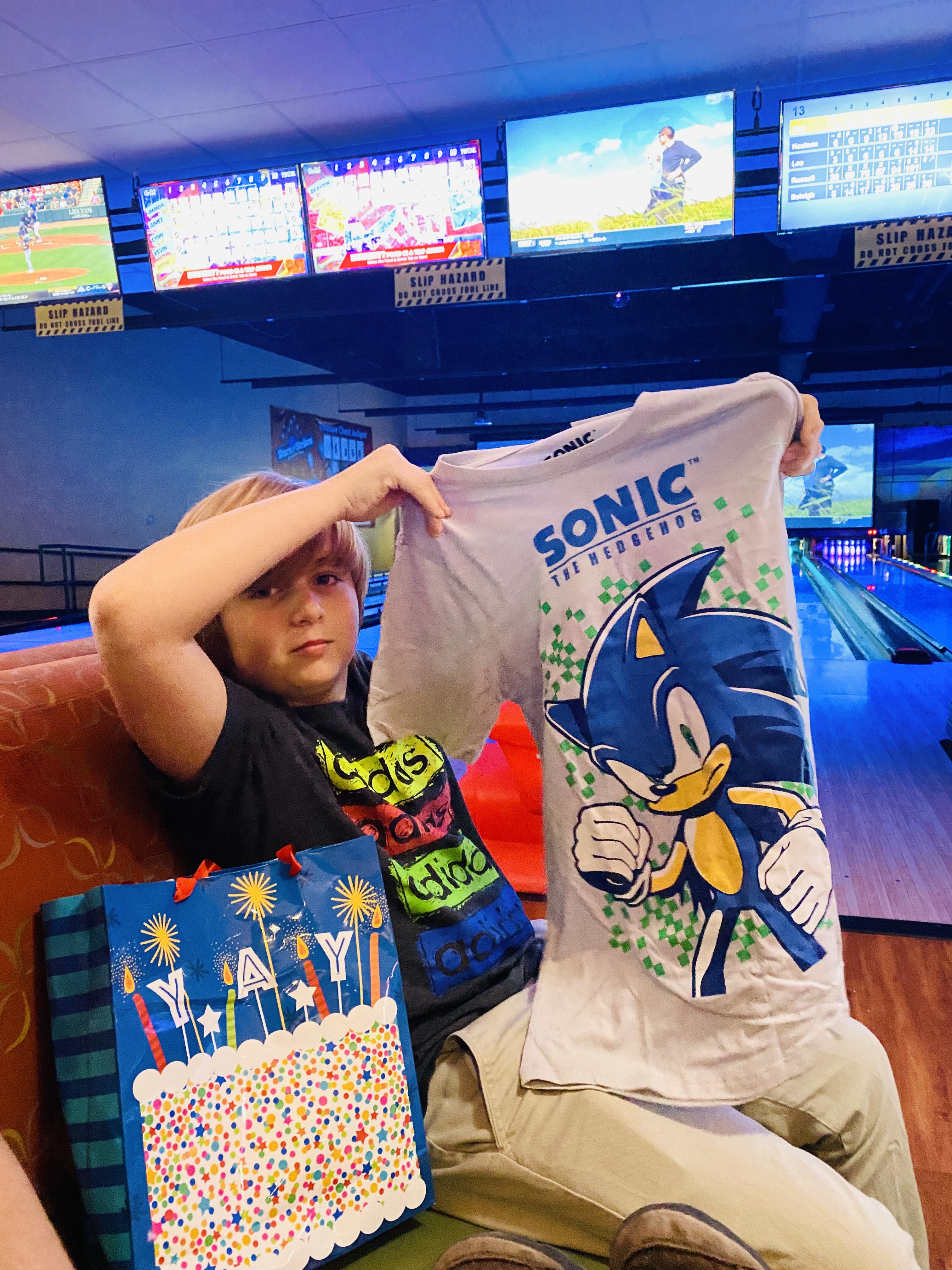 Nephew with 11th Birthday Presents